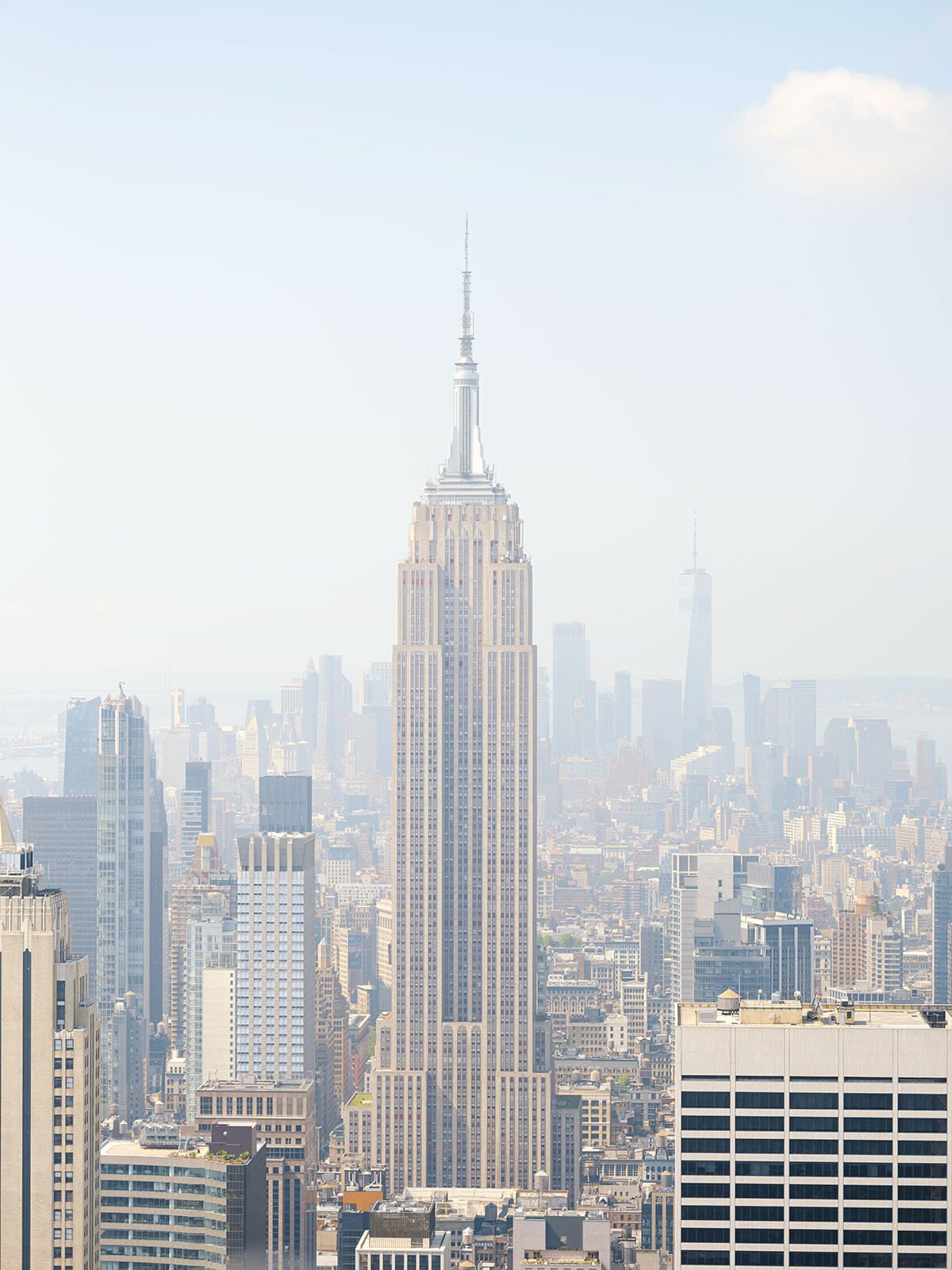El Empire State Building sobre el skyline de Manhattan