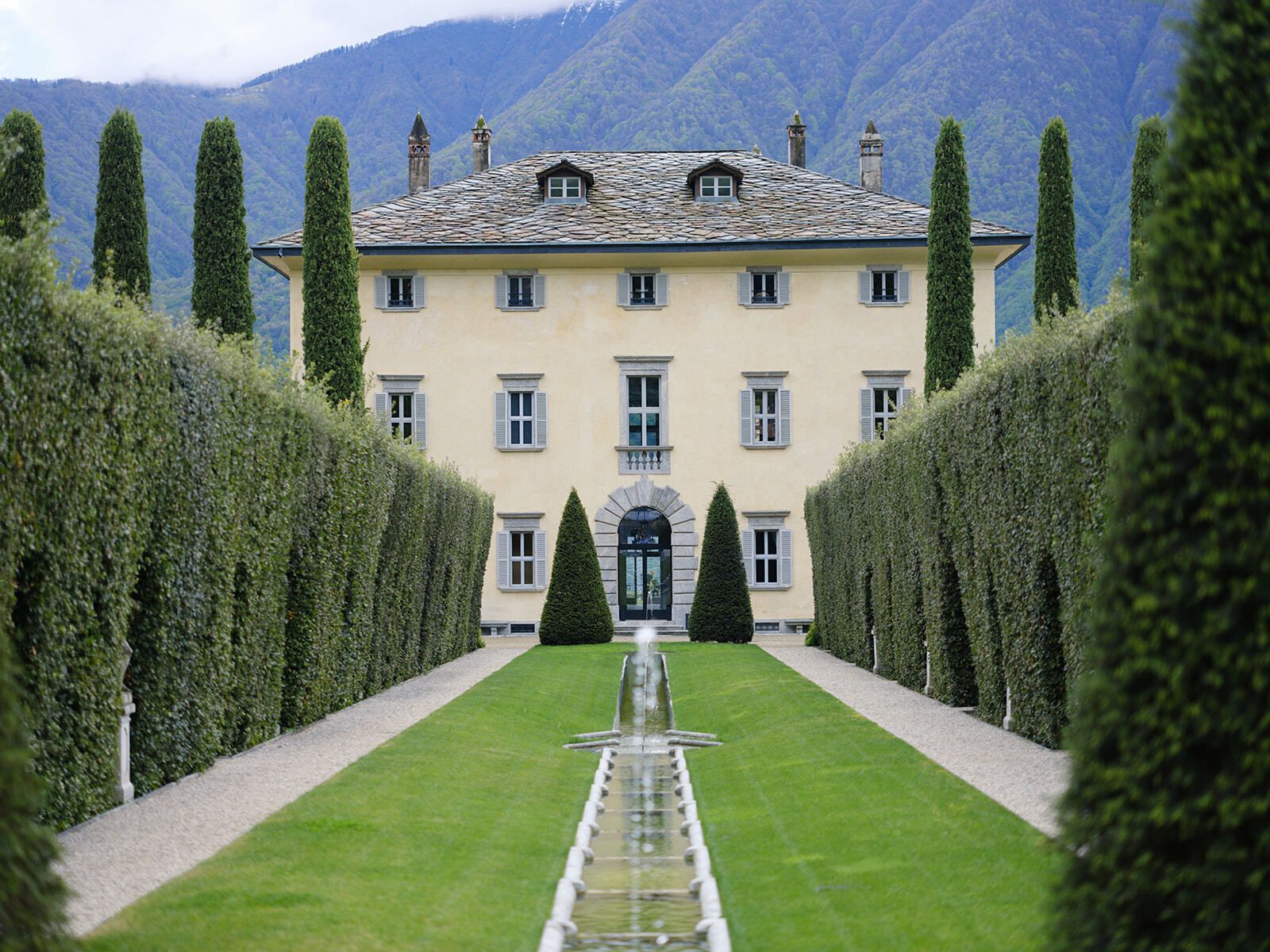 Gartenallee zur Villa Balbiano, Comer See